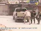 انزال علم الأرهاب ورفع العلم السوري في يبرود 16 3 2014