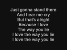 Eminem ft Rihanna - Love the Way You Lie song + lyrics