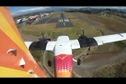 Tail-cam into San Jose pavas