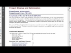Firewall Rule Analysis and Cleanup with Firewall Security Manager