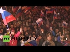 'We're coming home!' Crimea celebrates after 97% vote for joining Russia