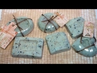 DIY embossed soap with rubber stamps