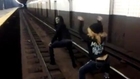 Two Girls Twerk on the Subway Tracks Because Bangerz, Probably